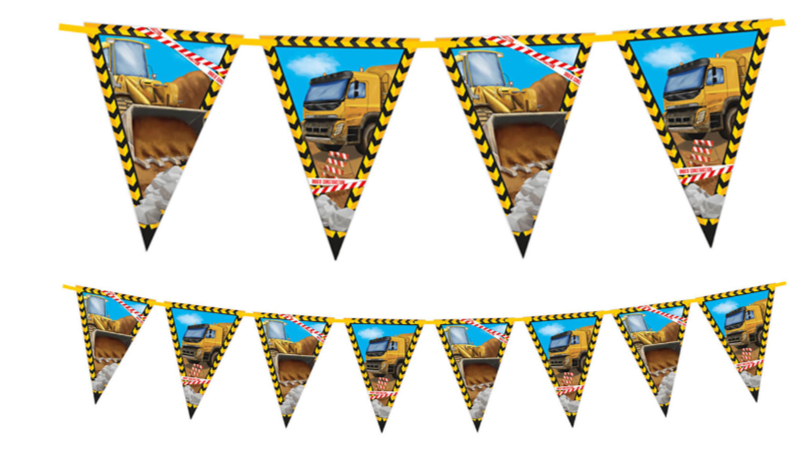 Baner Flagi HAPPY BIRTHDAY Budowa 230 cm