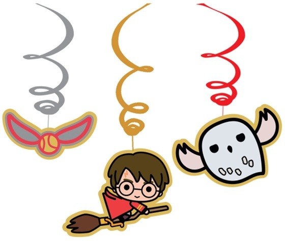 Dekoracje Spirale Harry Potter 6 sztuk