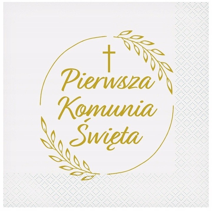 Serwetki Pierwsza Komunia Święta 20 sztuk