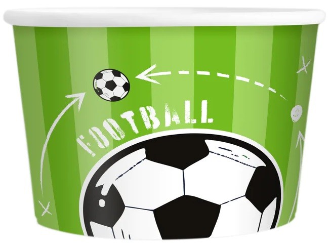 Kubki na lody Piłka Nożna Football 6 sztuk