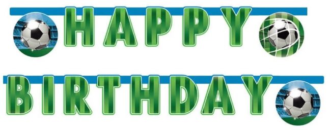 Baner Happy Birthday Piłka Nożna 200 cm