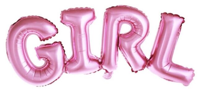 balon napis girl