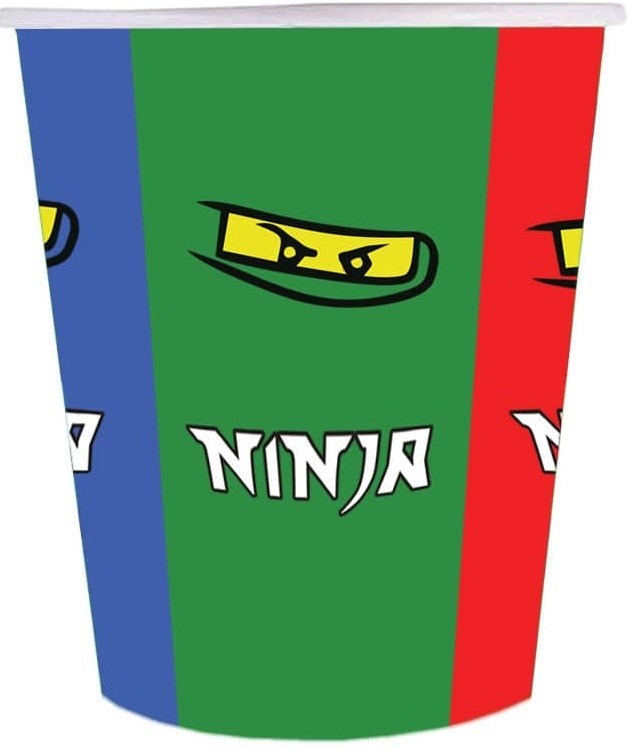 Kubeczki papierowe Ninja 6 sztuk
