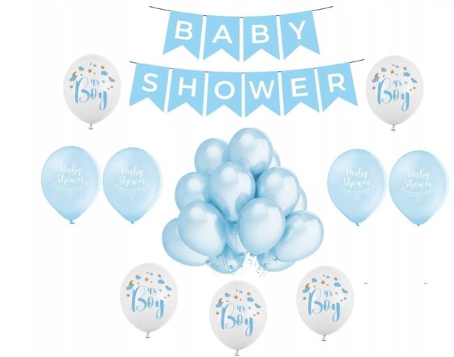 Zestaw dekoracyjny BABY SHOWER chłopiec