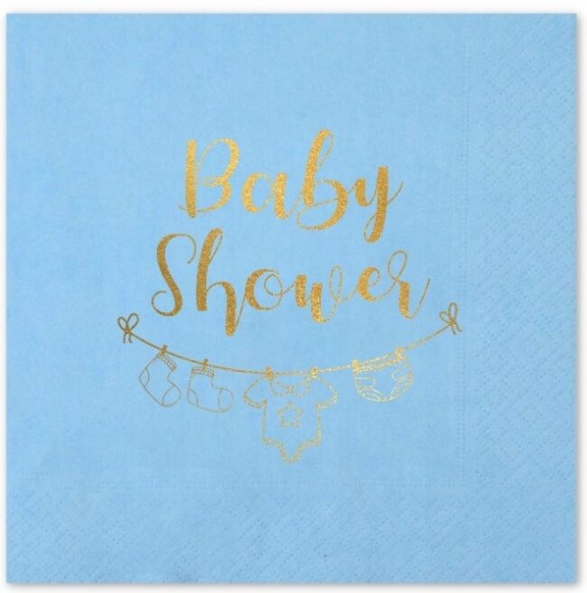 Serwetki Niebieskie Baby Shower 20 sztuk