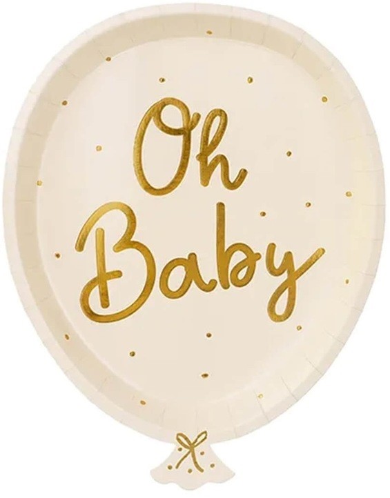 Talerzyki na Baby Shower