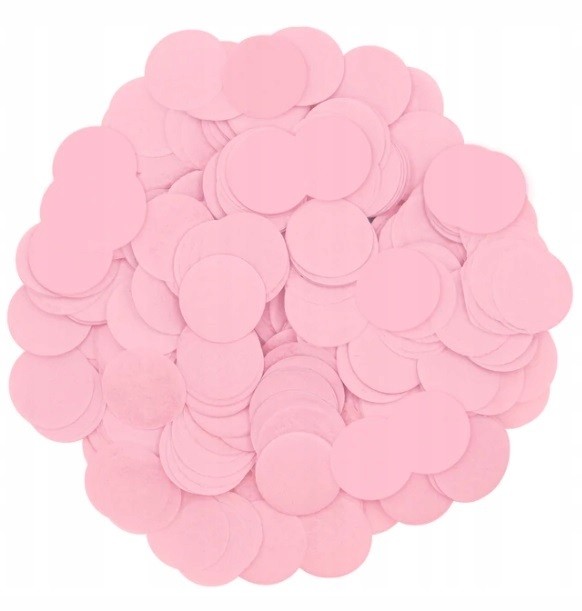 Konfetti papierowe różowe 15 g Baby Shower Girl