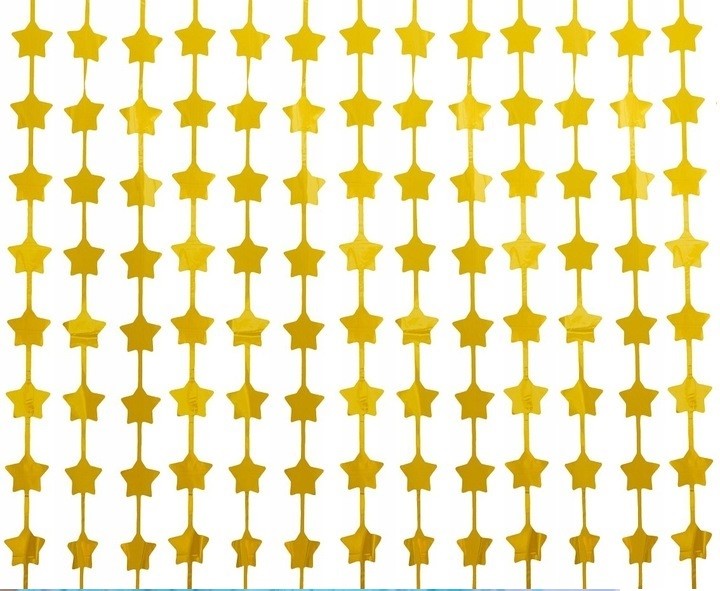 Kurtyna Dekoracyjna Złota Gwiazdki 100x200 cm