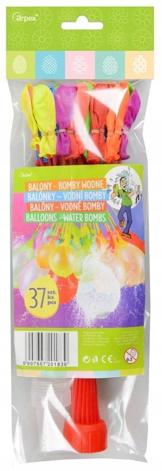 Balony bomby wodne mix 37 sztuk Śmigus Dyngus WKL-041