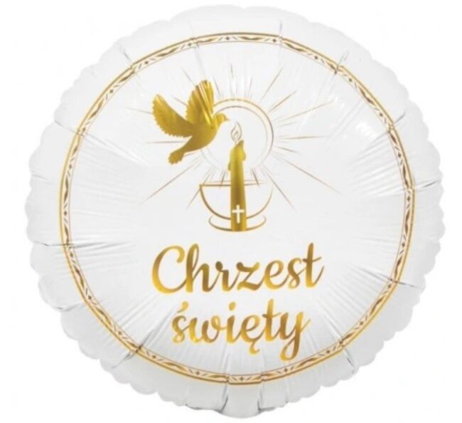 balon okrągły chrzest
