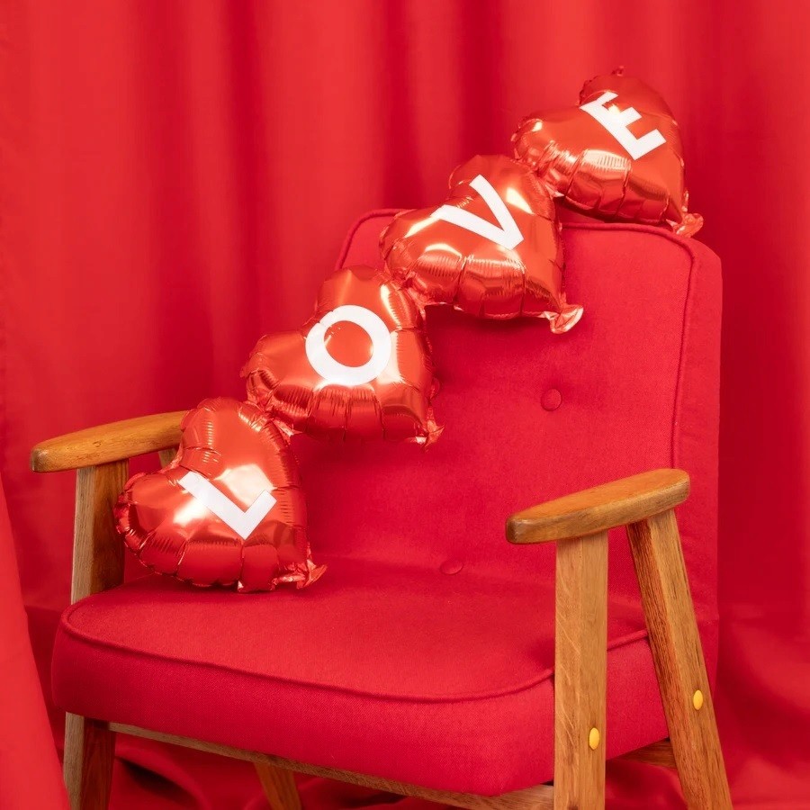 Girlanda balonowa Serca Love 101x27 Dekoracje WB-013