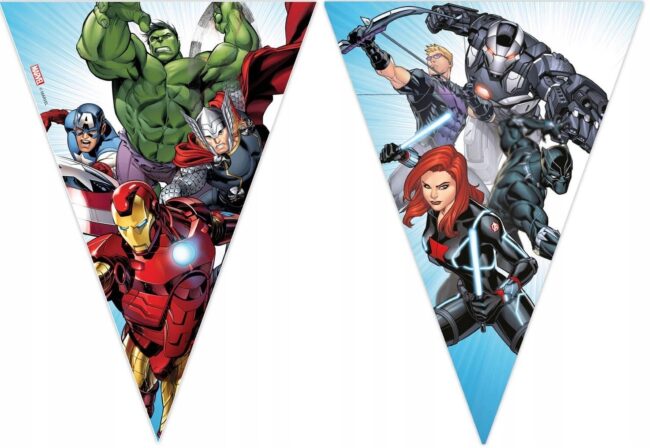 Flagi Girlanda Avengers 230 cm Urodziny