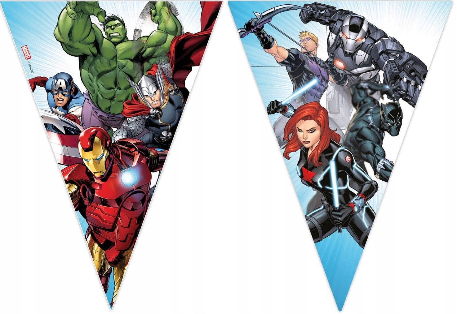 Flagi Girlanda Avengers 230 cm Urodziny
