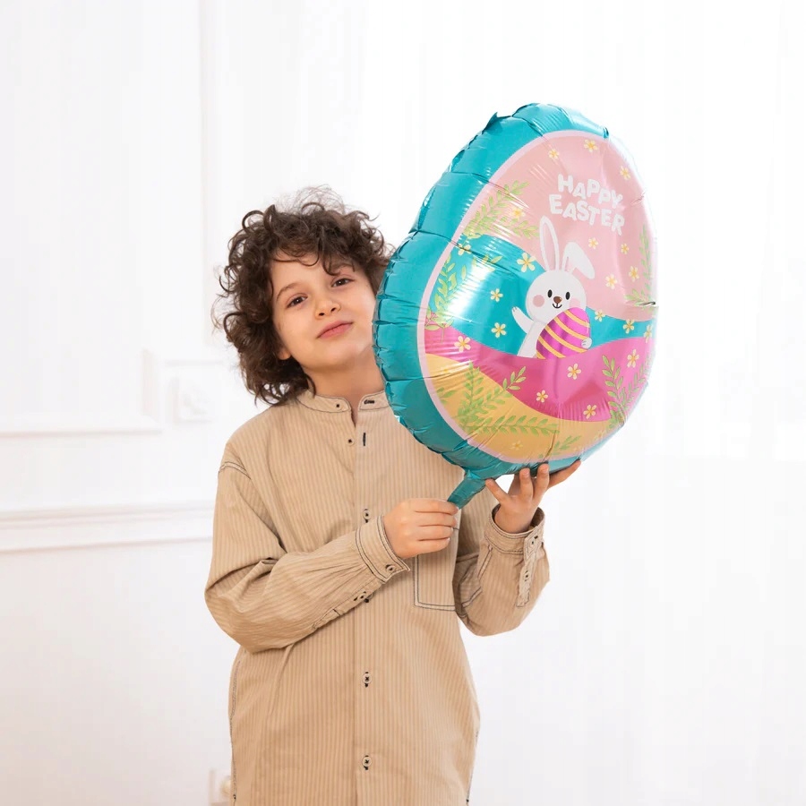 Balon foliowy Happy Easter 48x62,5cm Pisanka WLK-007 - obrazek 3