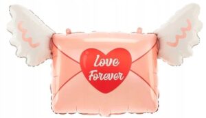 Walentynki balon foliowy List