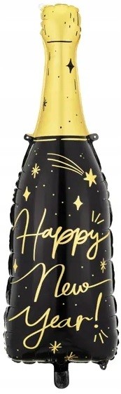 balon sylwester szampan