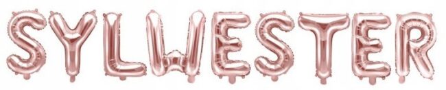 balon sylwester litery