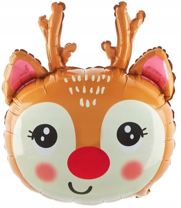 balon świąteczny Renifer Rudolf