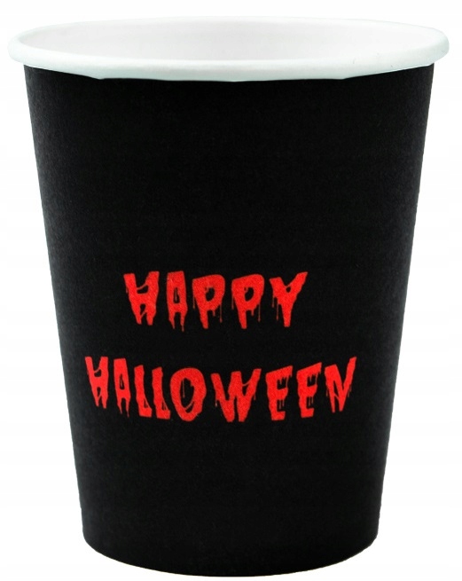 Kubeczki papierowe Krwawe Halloween 6 sztuk HAL-063