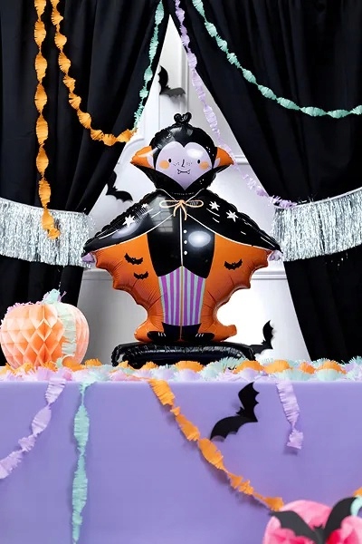 Stojący balon foliowy Wampir Dracula 64x81 cm Halloween HAL-127 - obrazek 2