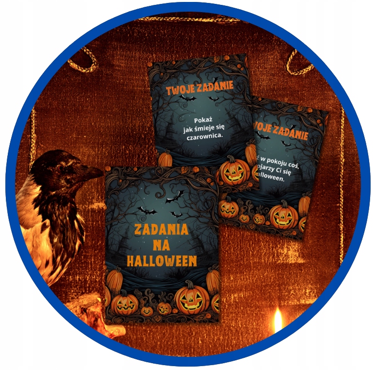 Karty zadań zadania na HALLOWEEN 20 kart z pytaniami dla dzieci HAL-160 - obrazek 8