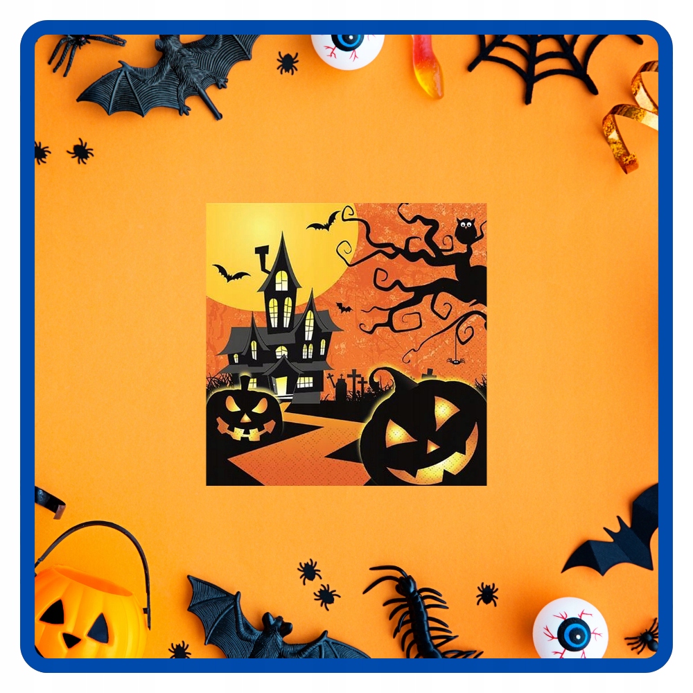 Serwetki papierowe Nawiedzony Dom Halloween 20 sztuk HAL-052 - obrazek 9