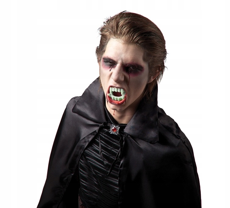Zęby Wampira świecące Szczęka Halloween HAL-041 - obrazek 2