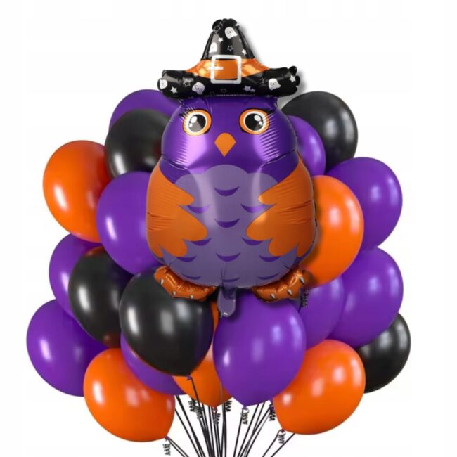 balony halloween sowa