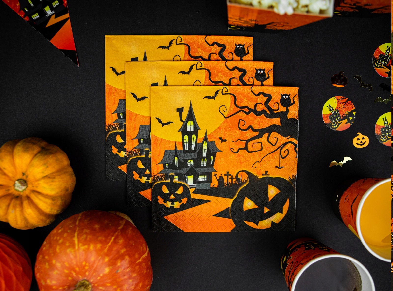 Serwetki papierowe Nawiedzony Dom Halloween 20 sztuk HAL-052 - obrazek 3