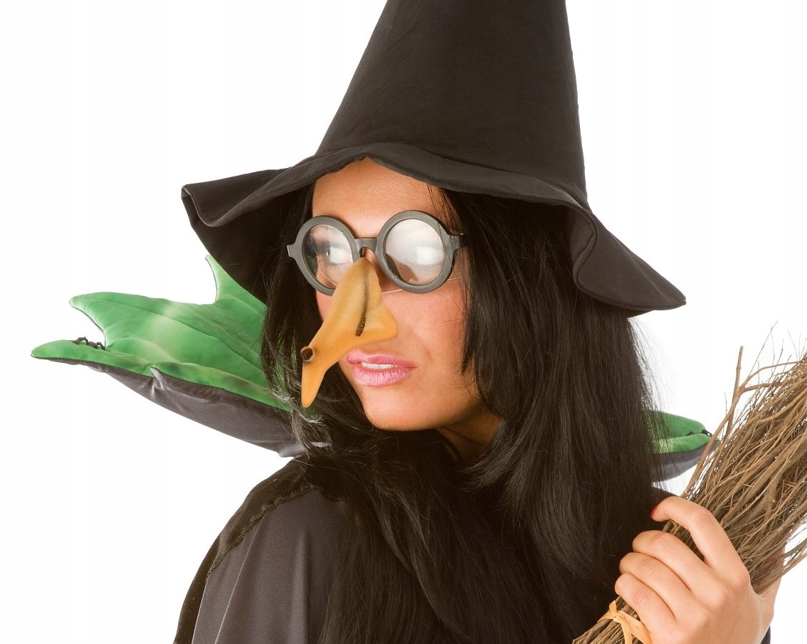 Sztuczny nos wiedźmy 8 cm Strój Halloween HAL-043 - obrazek 3