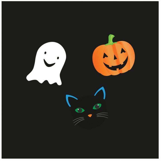 Serwetki papierowe Halloween Duszek Kot Dynia 20 sztuk HAL-170