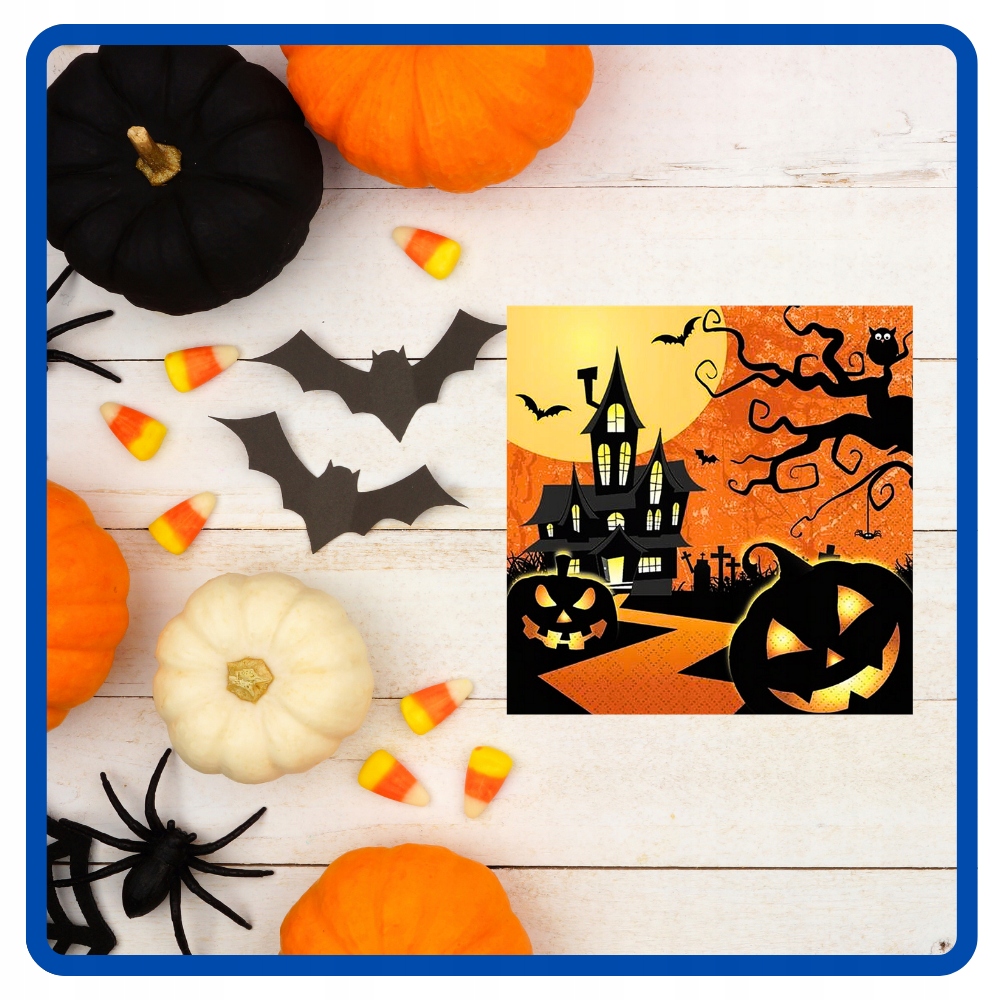 Serwetki papierowe Nawiedzony Dom Halloween 20 sztuk HAL-052 - obrazek 8