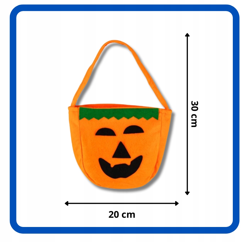 Torebka Koszyczek na cukierki Dynia Halloween 23x20 cm HAL-048 - obrazek 8