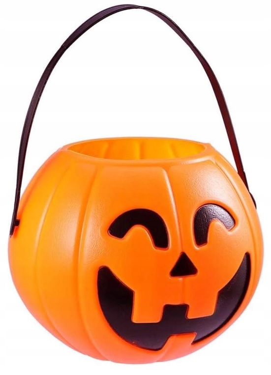 Wiaderko DYNIA Pojemnik na cukierki słodycze Halloween 15x13 cm HAL-151
