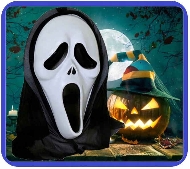 Maska KRZYK z kapturem Halloween Impreza Urodziny HAL-157 - obrazek 7
