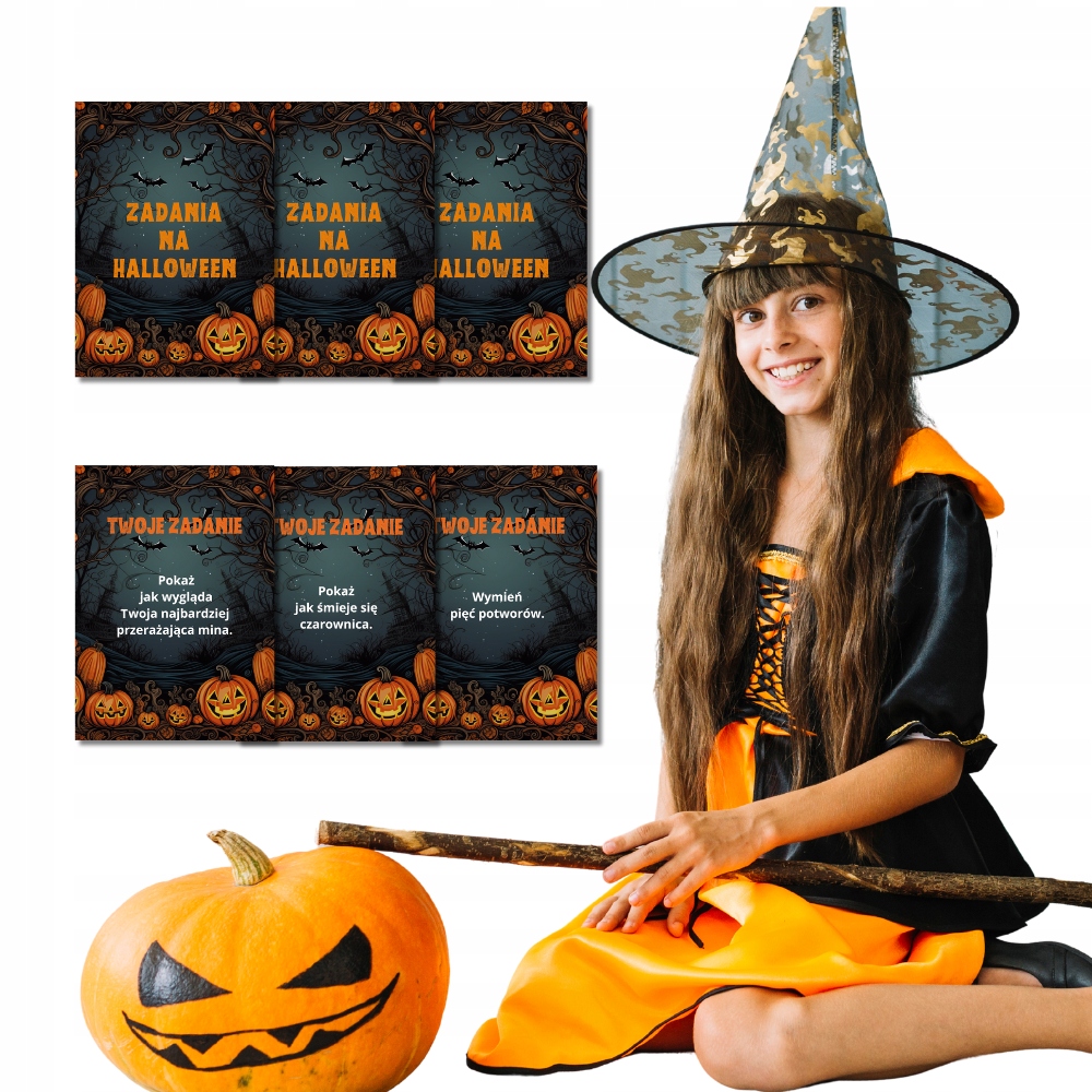 Karty zadań na Halloween