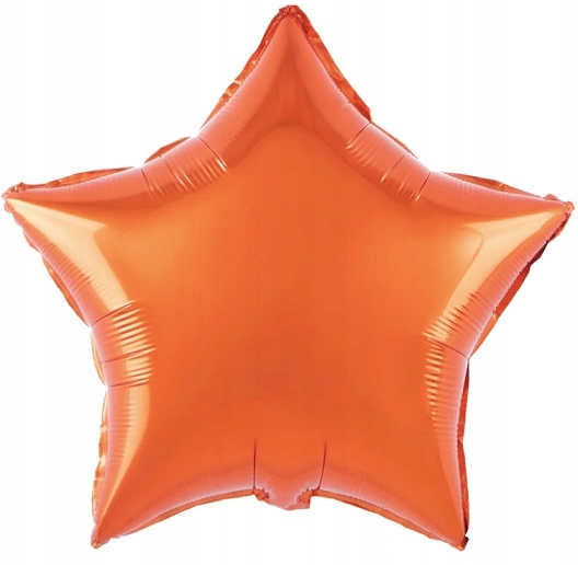 Balon foliowy gwiazda pomarańczowa Halloween 45 cm