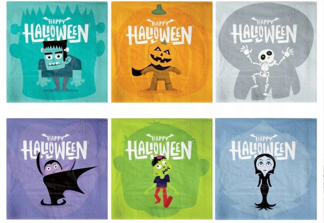 Serwetki papierowe Halloween Monsters Potwory 12 sztuk HAL-074