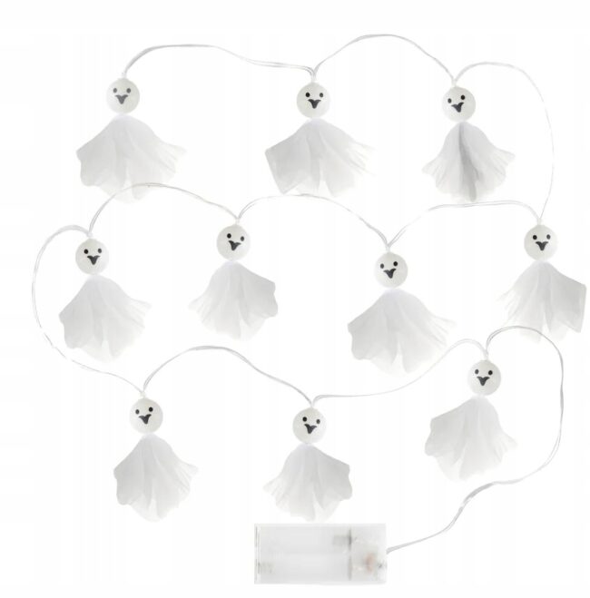 Girlanda świetlna lampki LED Zwiewne Duszki Duch 200 cm Halloween HAL-167