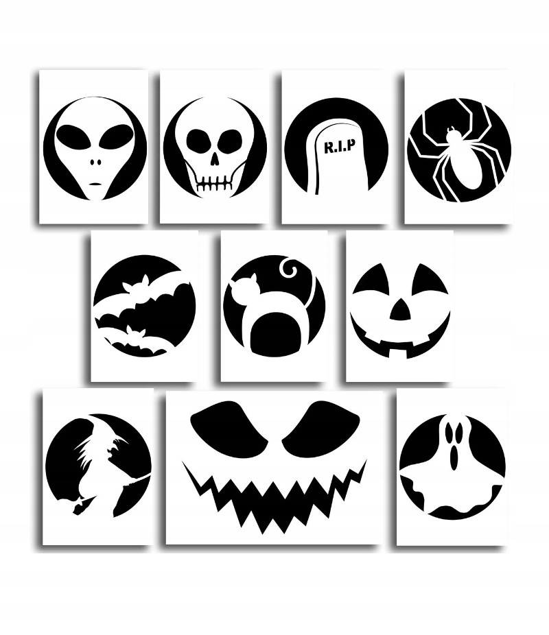 Szablony do wycinania dyni Halloween HAL-022 - obrazek 2