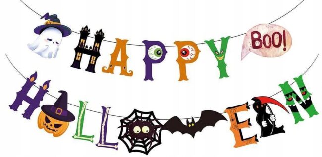 Baner Girlanda Happy Halloween 185 cm HAL-188