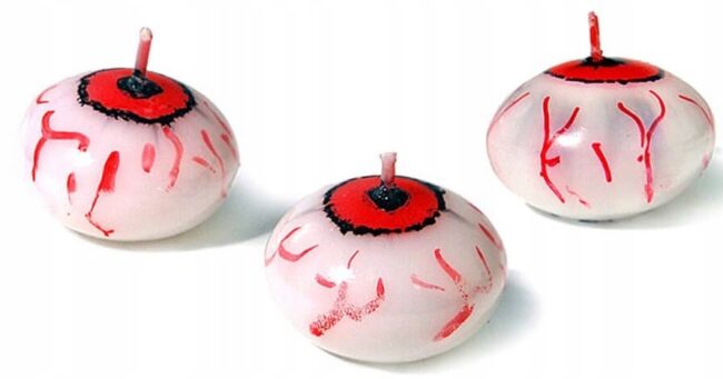Świeczka pływająca OKO Halloween 3 sztuki HAL-162