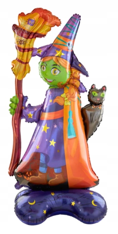 Balon foliowy CZAROWNICA Wiedźma stojąca 72x155 cm Halloween HAL-105