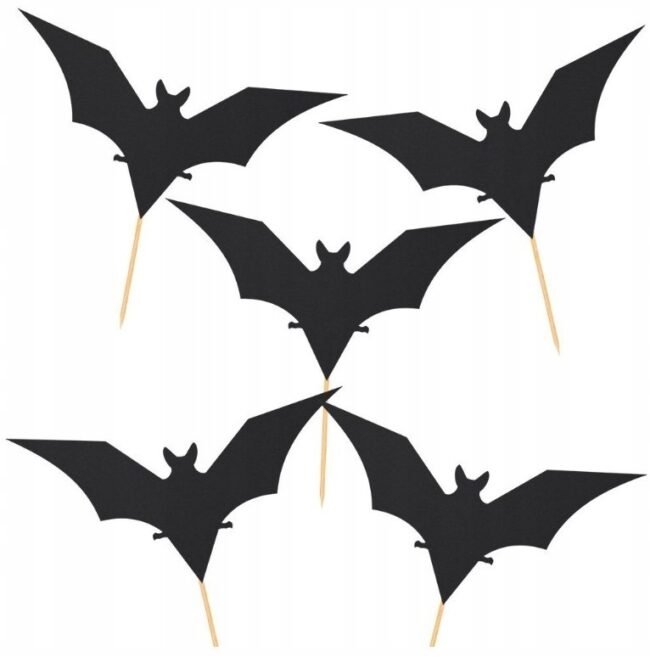 Toppery Pikery NIETOPERZE Czarne Halloween 5 Sztuk HAL-015