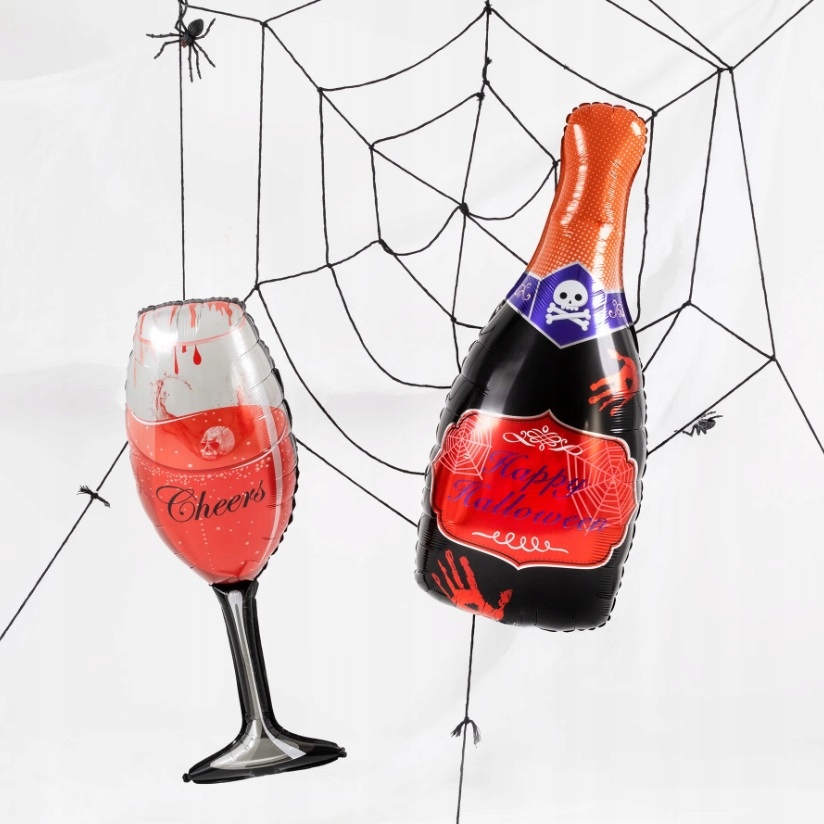 Balon foliowy Kieliszek Cheers Halloween 38x98 cm XL HAL-113 - obrazek 3