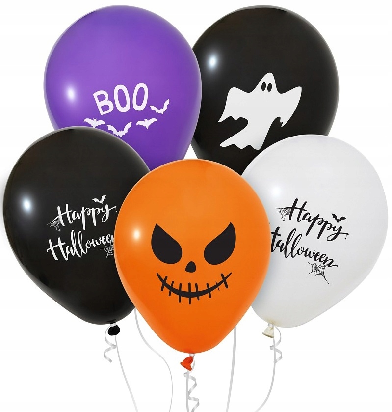 Balony lateksowe Happy Halloween Mix 5 sztuk HAL-132