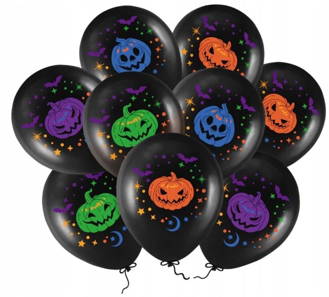 balony lateksowe kolorowe dynia