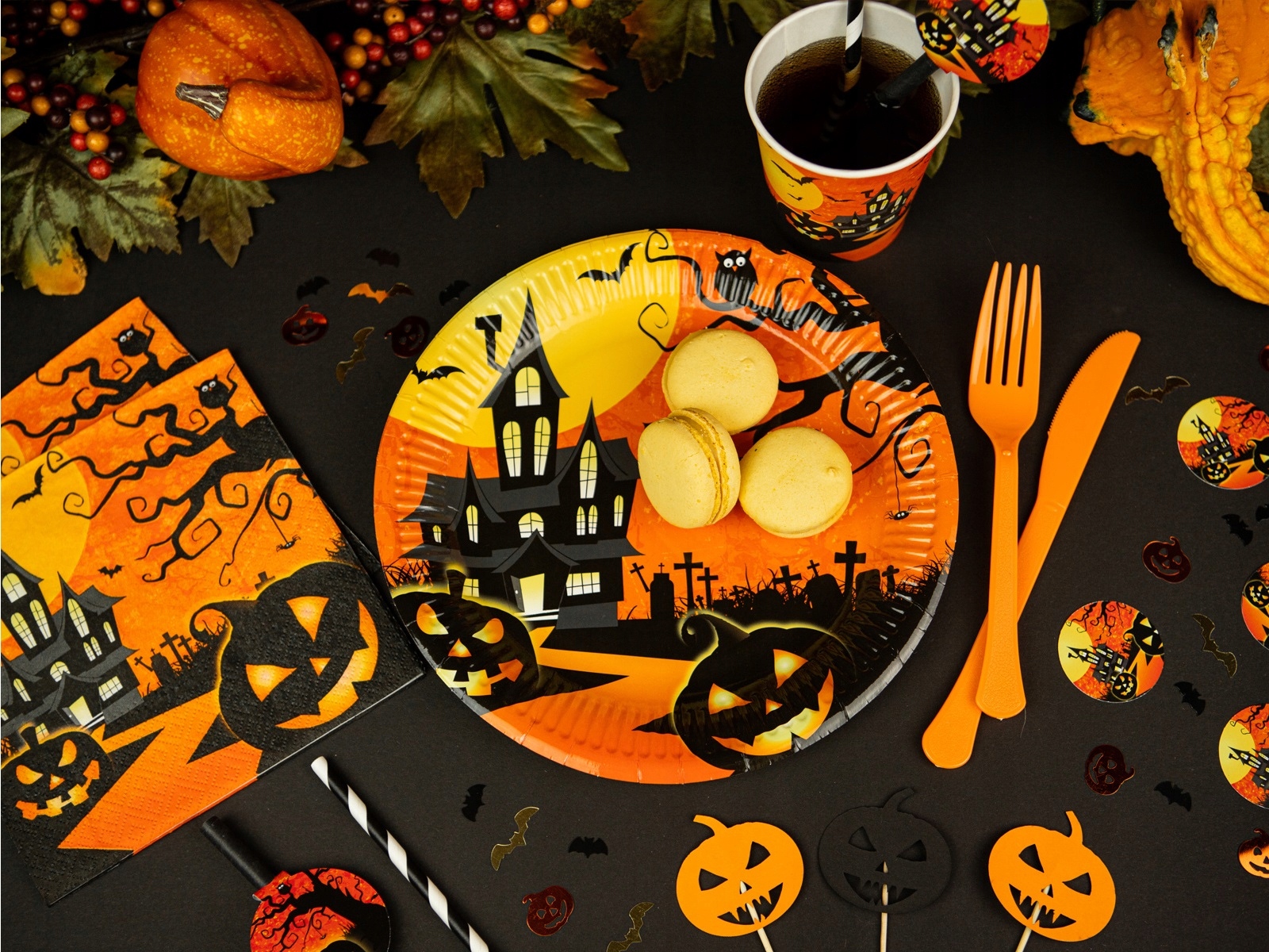 Serwetki papierowe Nawiedzony Dom Halloween 20 sztuk HAL-052 - obrazek 2
