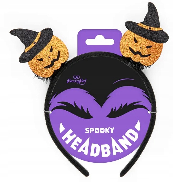 Opaska na Halloween Dynie 18x17cm HAL-203 - obrazek 2