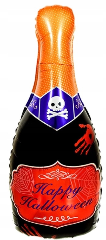 Balon foliowy Szampan Happy Halloween 48x98,5 cm XL HAL-112